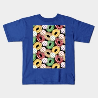 Abstract 3D Geometric Shapes Pattern Kids T-Shirt